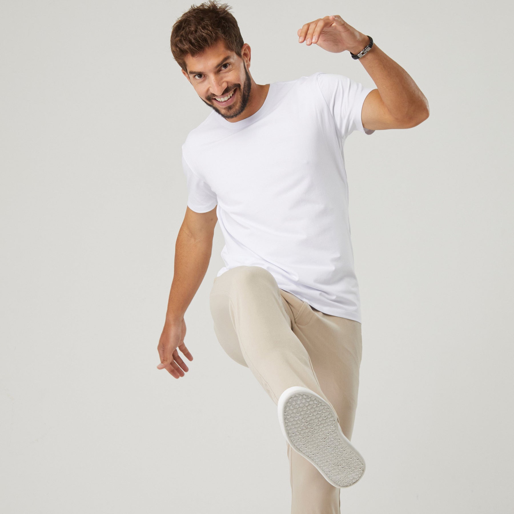 Camiseta Masculina Algodão Pima - Branca