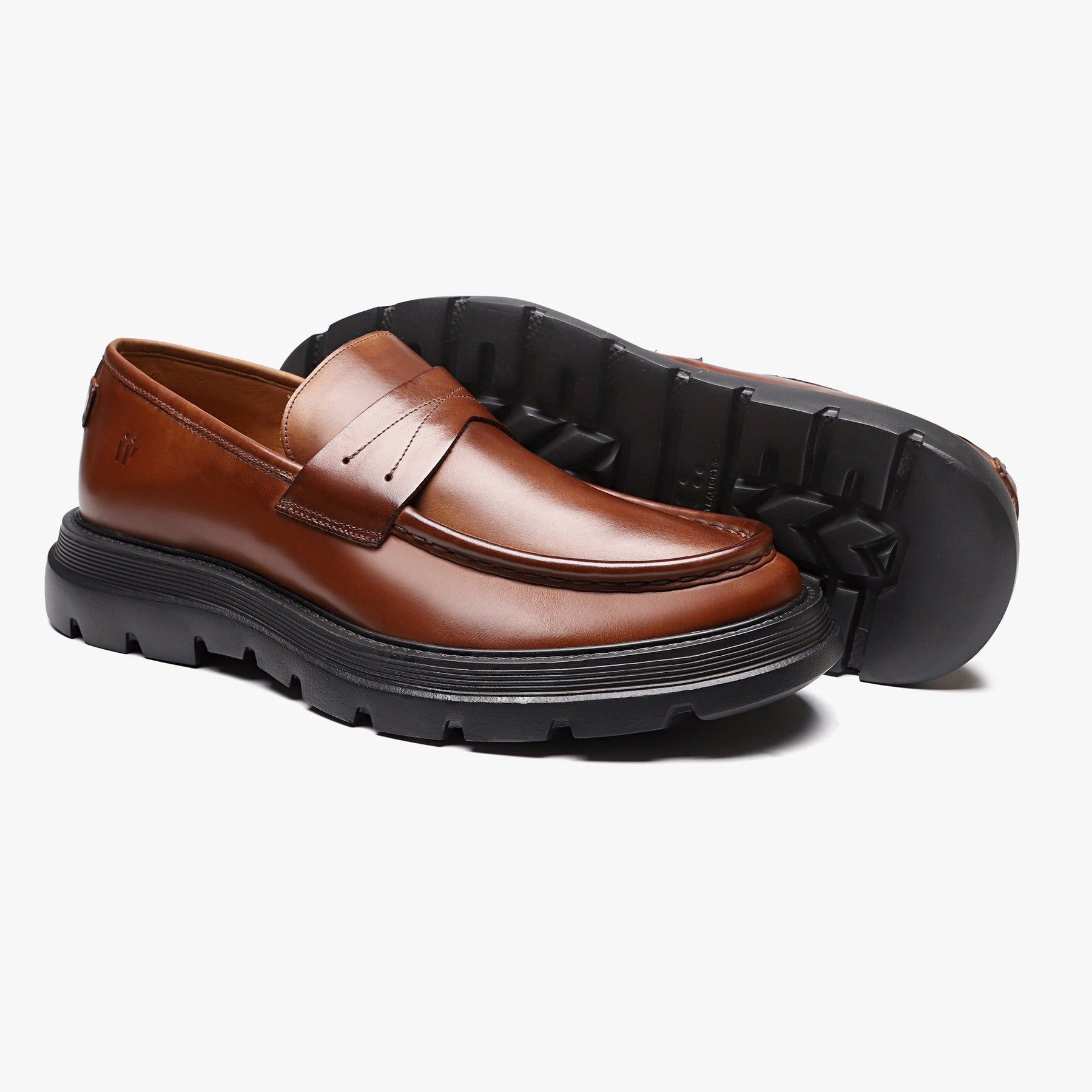 Loafer Masculino Marrom Sola Preta - Pietro
