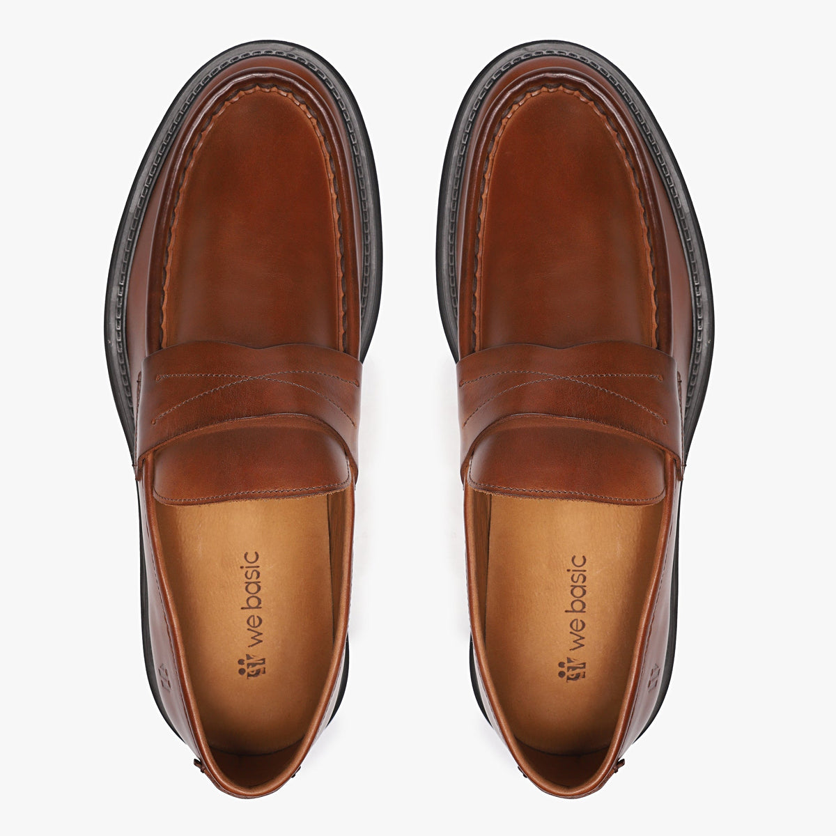 Loafer Masculino Marrom Sola Preta - Pietro
