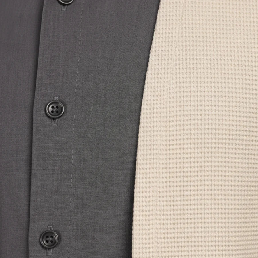 [Leve 3, Pague Só 2] Camisa Dallas Masculina Cardigan em Algodão e Poliéster com Gola Camisa e Design 2 em 1 + BRINDES